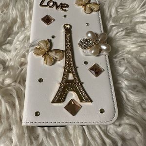 New White Paris Bling iPhone X Case Phone 📱 Holder